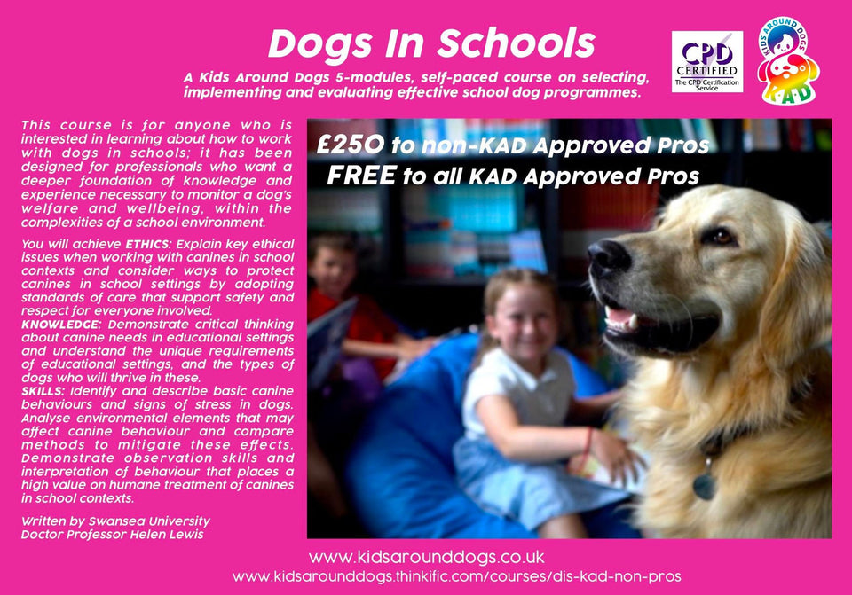 Dogs in Schools - KAD Professional Course