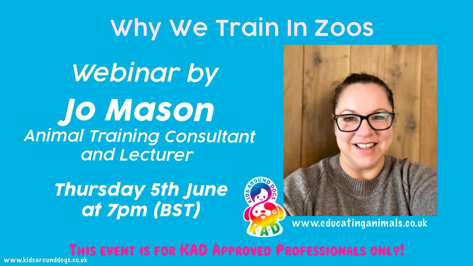 COMING IN JUNE: Why We Train in Zoos? by Jo Mason